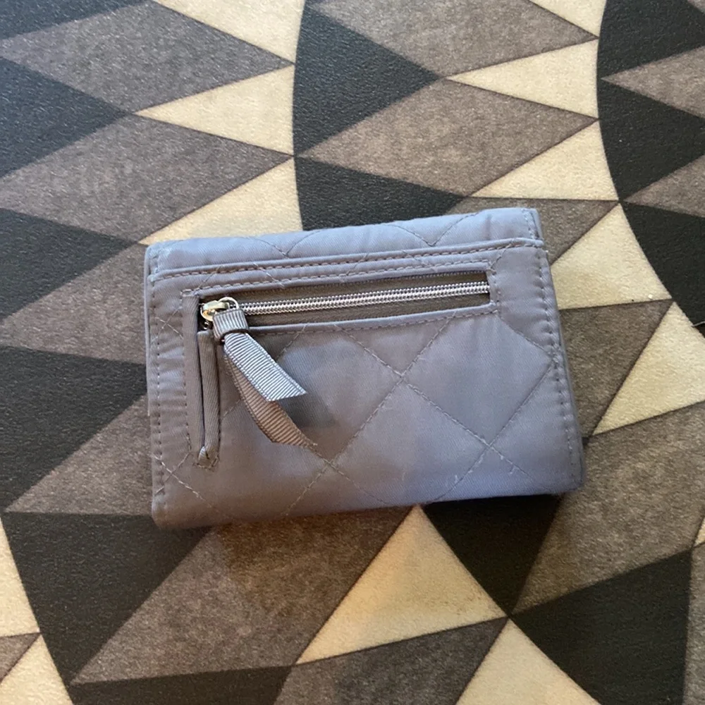 Vera Bradley Gray Snap Wallet
